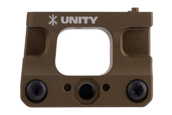 Unity Tactical FAST Holosun AEMS Mount with flat dark earth finish.